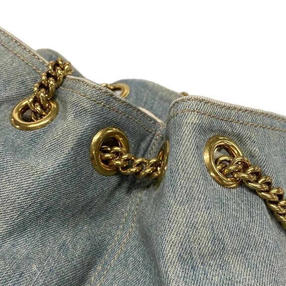 Auth GUCCI Soho 308982 Light Blue Denim - Shoulder Bag - Picture 11 of 16